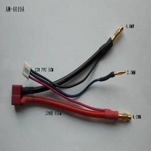 Xmania 4.0mm bullet racing car battery adapter