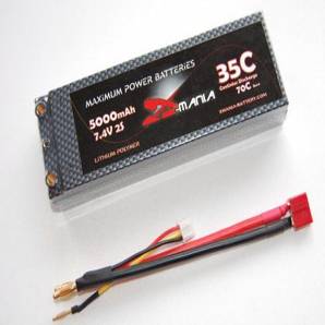 Xmania hardcase 7.4V 5000mAh 35C car lipo battery