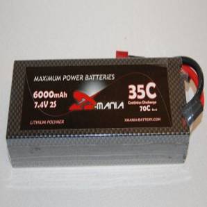 Xmania hardcase 7.4V 6000mAh 35C car lipo battery
