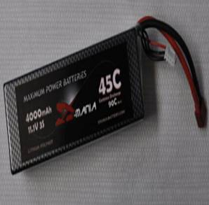 Xmania hardcase 11.1V 4000mAh 45C car lipo battery