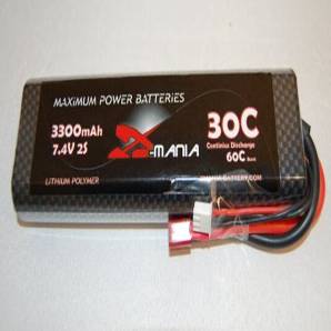 Xmania hardcase 7.4V 3300mAh 30C car lipo battery