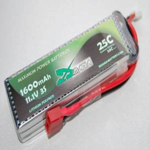 Xmania 11.1V 1600mAh 25C Lipo Battery Pack
