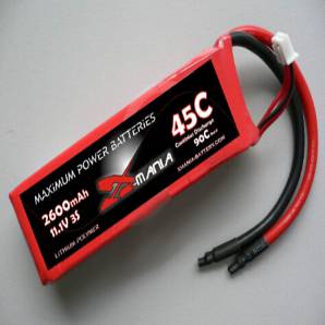 Xmania 11.1V 2600mAh 45C Lipo Battery Pack